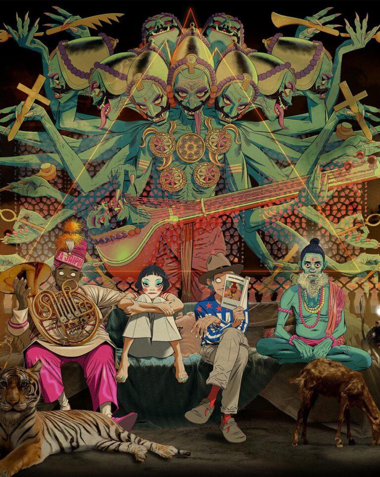Gorillaz The Mountain Press Image © Jamie Hewlett