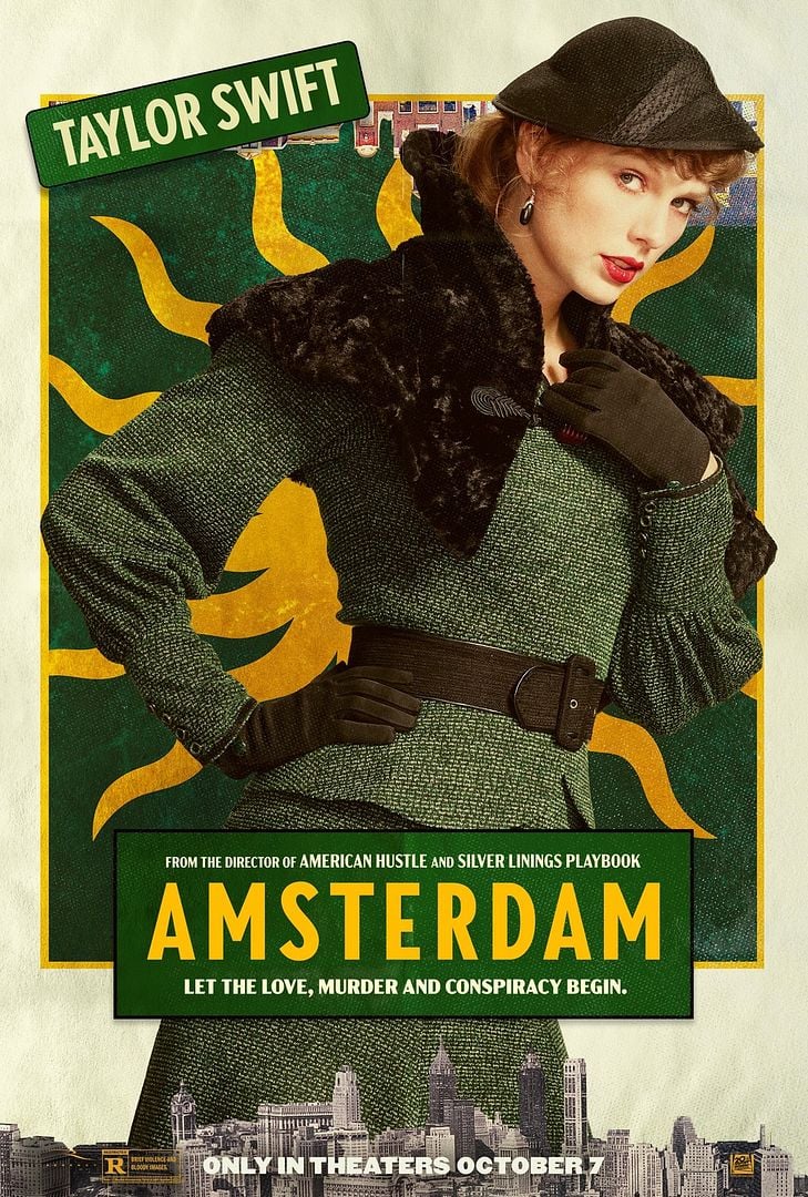 Taylor Swift dans le film Amsterdam (2022).