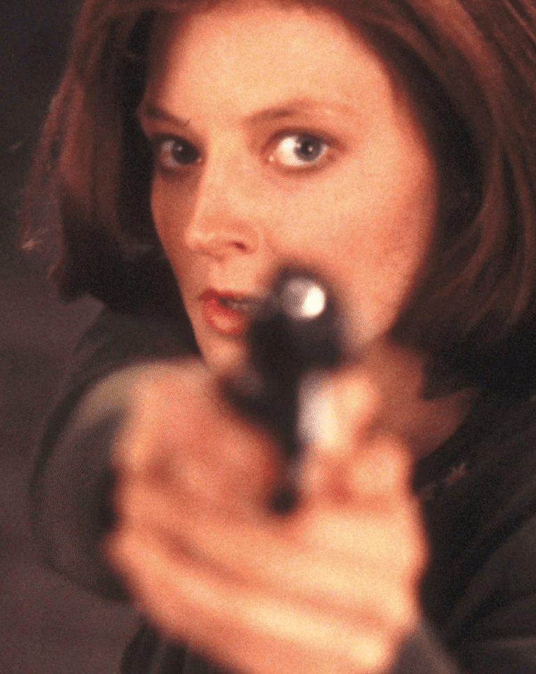 Jodie Foster dans le film Le Silence des agneaux (1991) de Jonathan Demme © Orion Pictures.