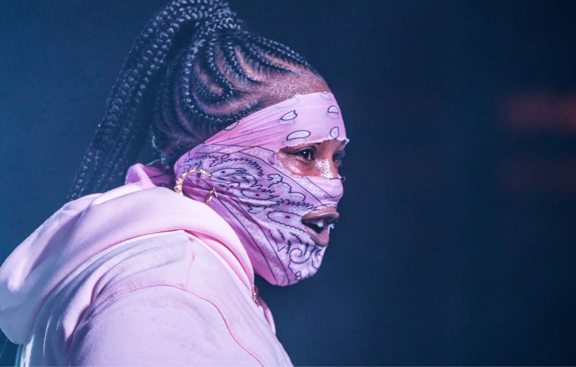 La rappeuse américaine Leikeli47 en performance à l'AFROPUNK ATLANTA à Atlanta.