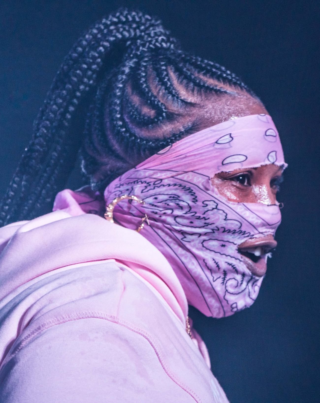 La rappeuse américaine Leikeli47 en performance à l'AFROPUNK ATLANTA à Atlanta.