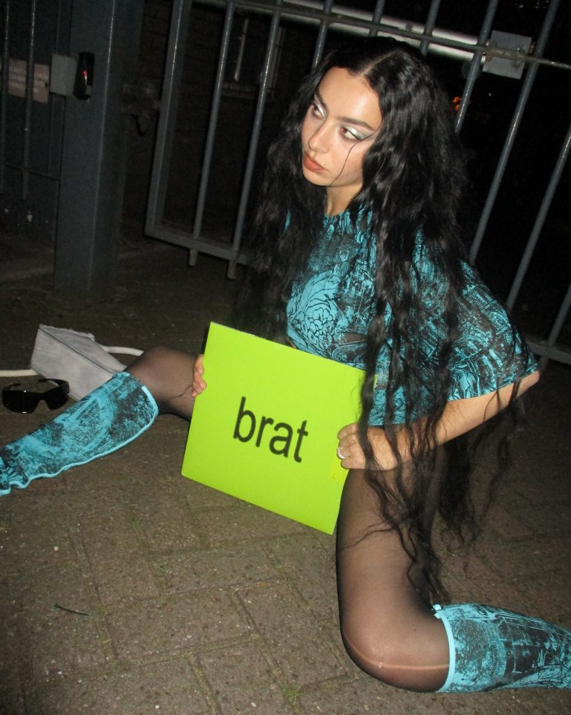 Charli XCX and the album Brat.