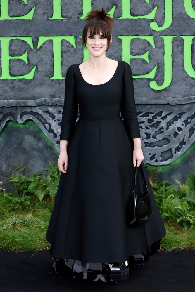 Winona Ryder à l'avant-première britannique de Beetlejuice Beetlejuice le 29 août 2024. © Warner Bros.