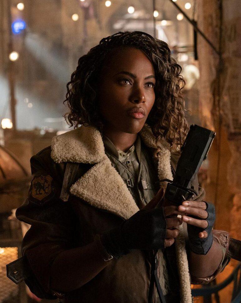 DeWanda Wise dans le film Jurassic World : Le Monde d'après (2022). © Universal Studios and Amblin Entertainment. All Rights Reserved.