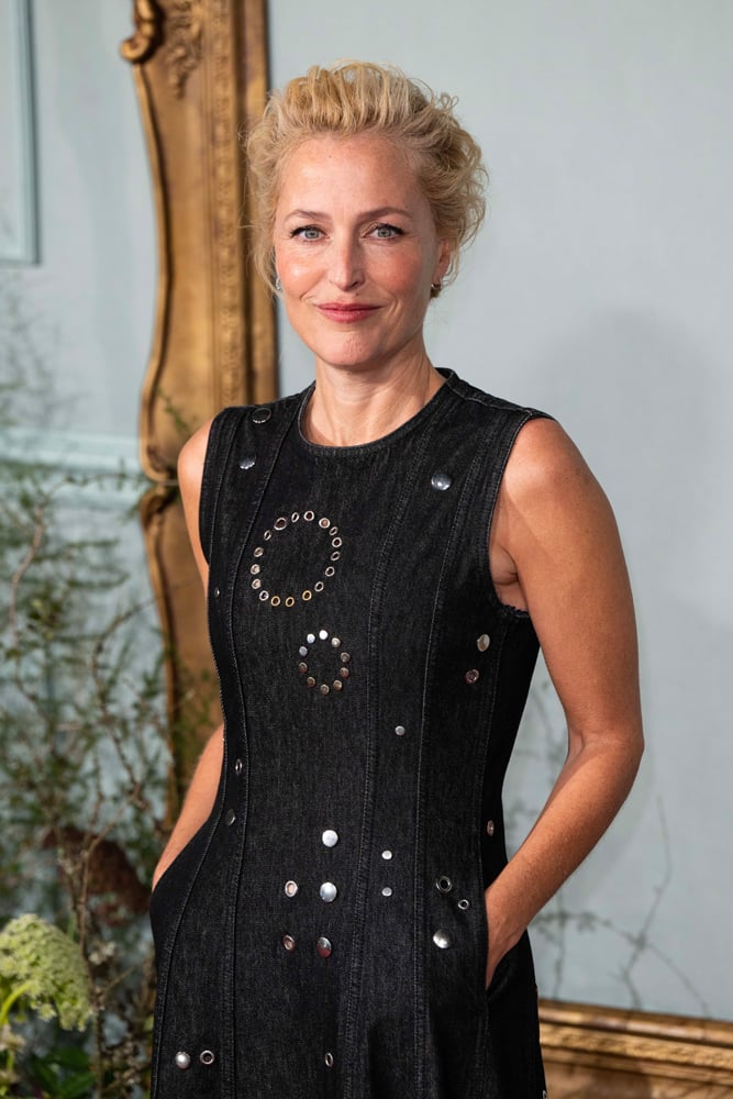 Photo de Gillian Anderson à la première de la saison 5 de The Crown.
