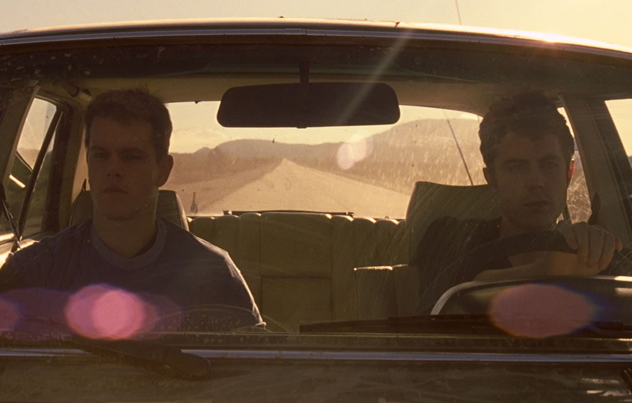 Photo des acteurs Matt Damon et Casey Affleck dans le film Gerry (2002) de Gus Van Sant.