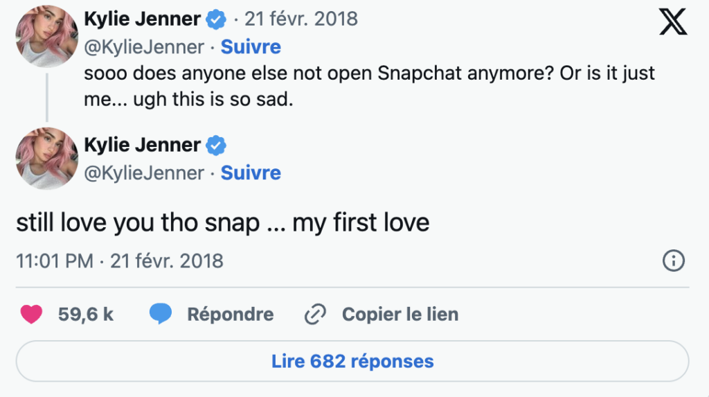 Kylie Jenner et le buzz de Snapchat