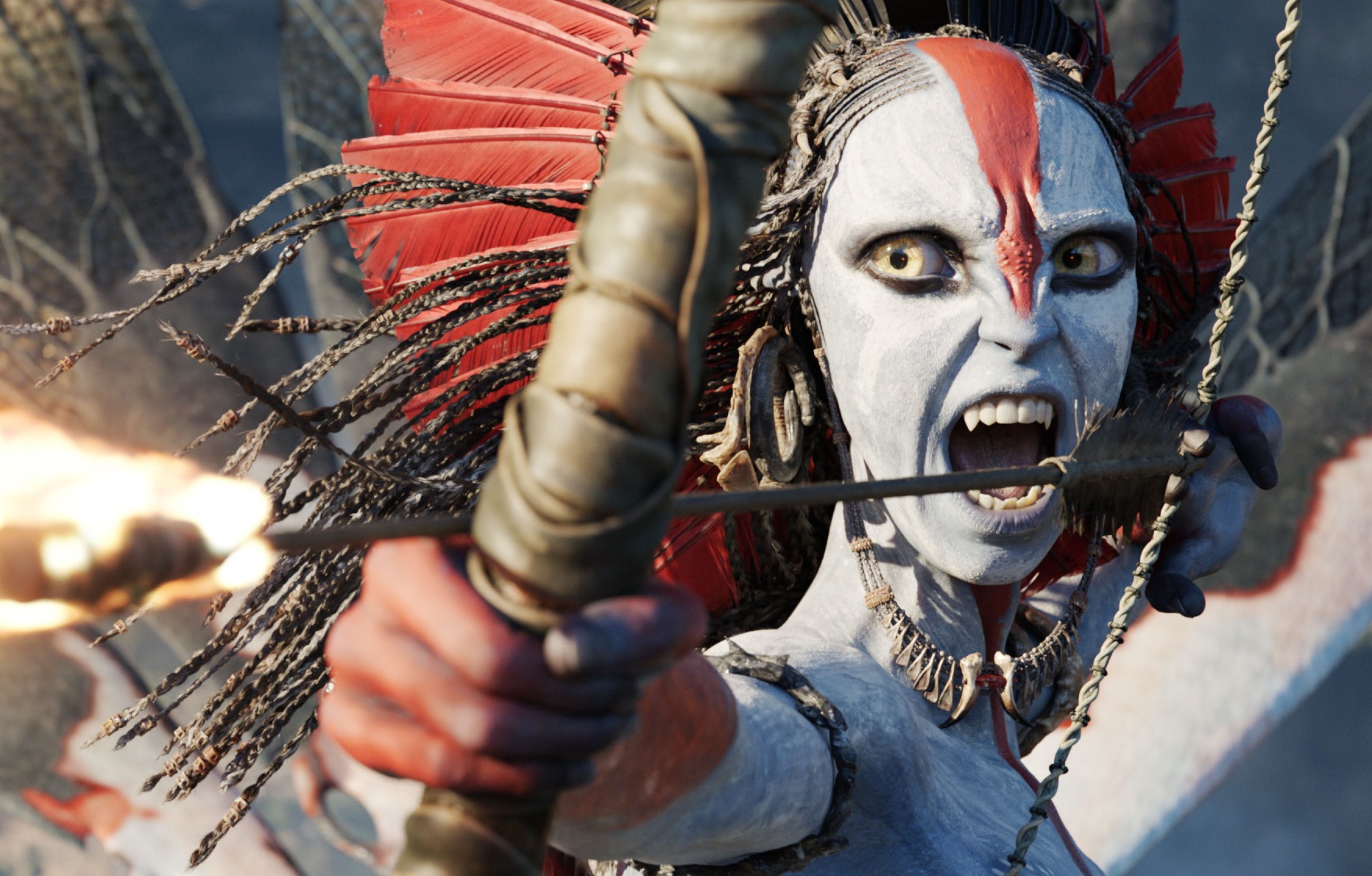 Le film Avatar : Feu et Cendres.