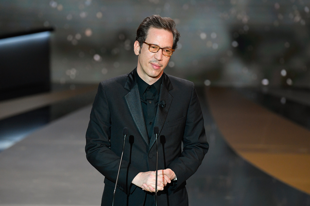 Reda Kateb lors de la 46e cérémonie des César, à l'Olympia (Paris), le 12 mars 2021 (Photo par Pierre Villard/Pool/SC Pool - Corbis/Corbis via Getty Images)`