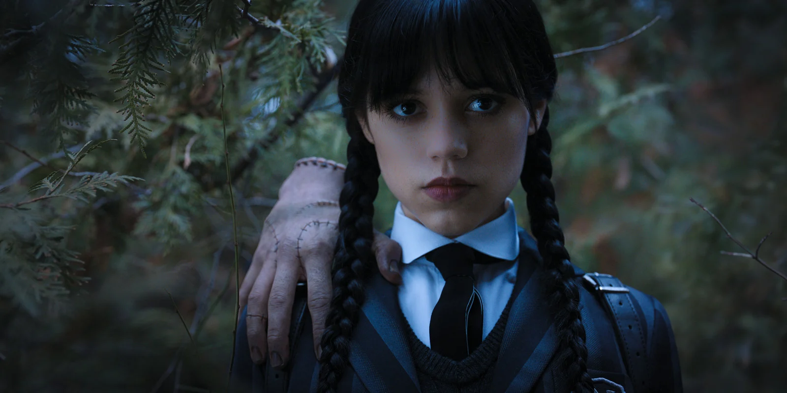 Jenna Ortega dans Mercredi (2022) de Tim Burton © Netflix.