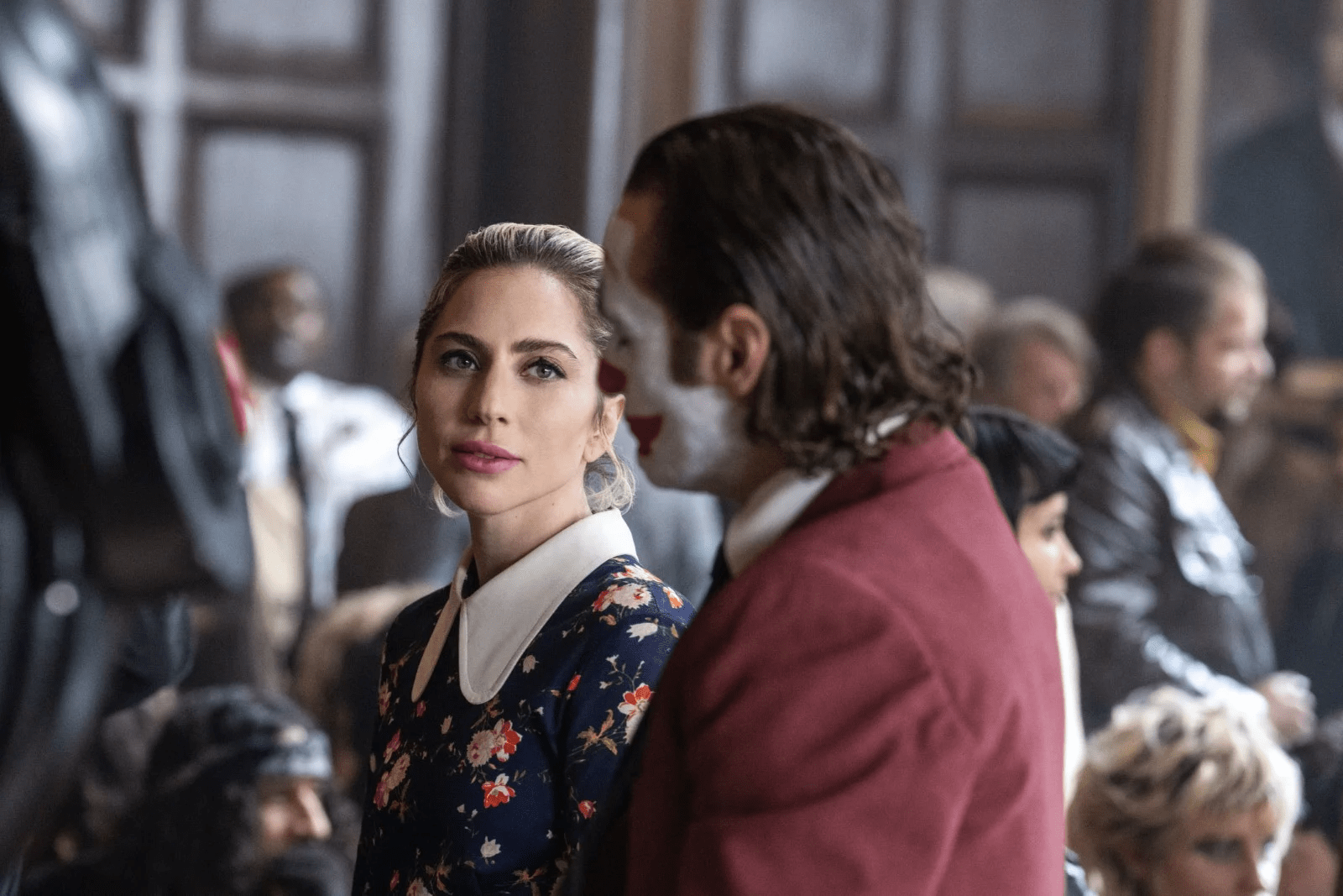 Lady Gaga et Joaquin Phoenix dans Joker : Folie à deux (2024) de Todd Phillips.