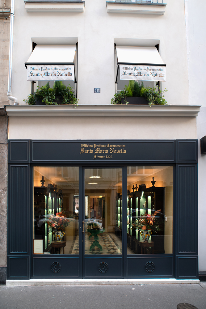 La première boutique Santa Maria Novella à Paris © DR.