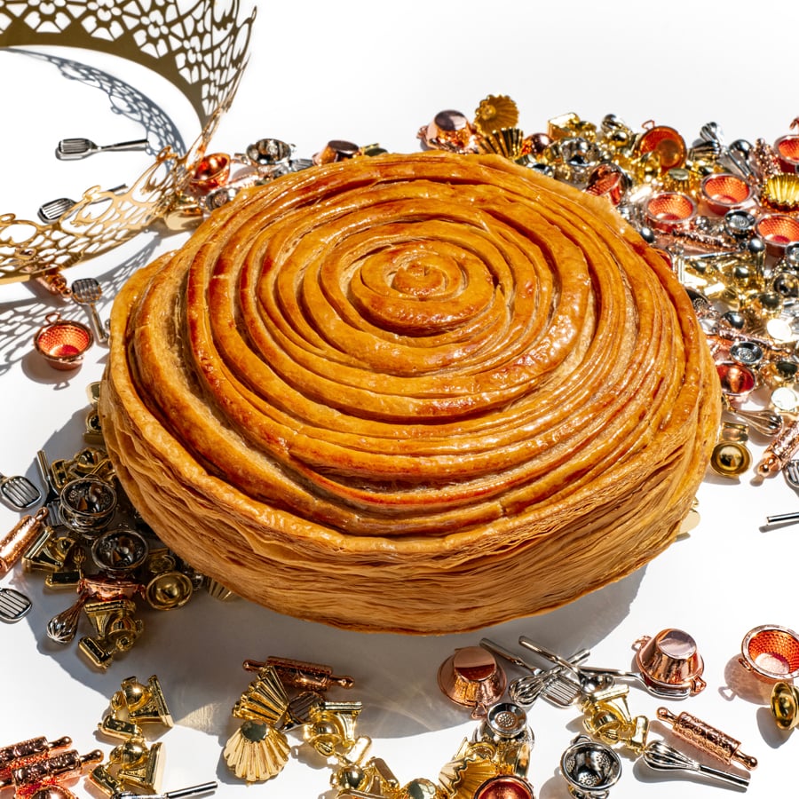 La galette des rois Ambrée de Nina Métayer © Mathieu Salomé.