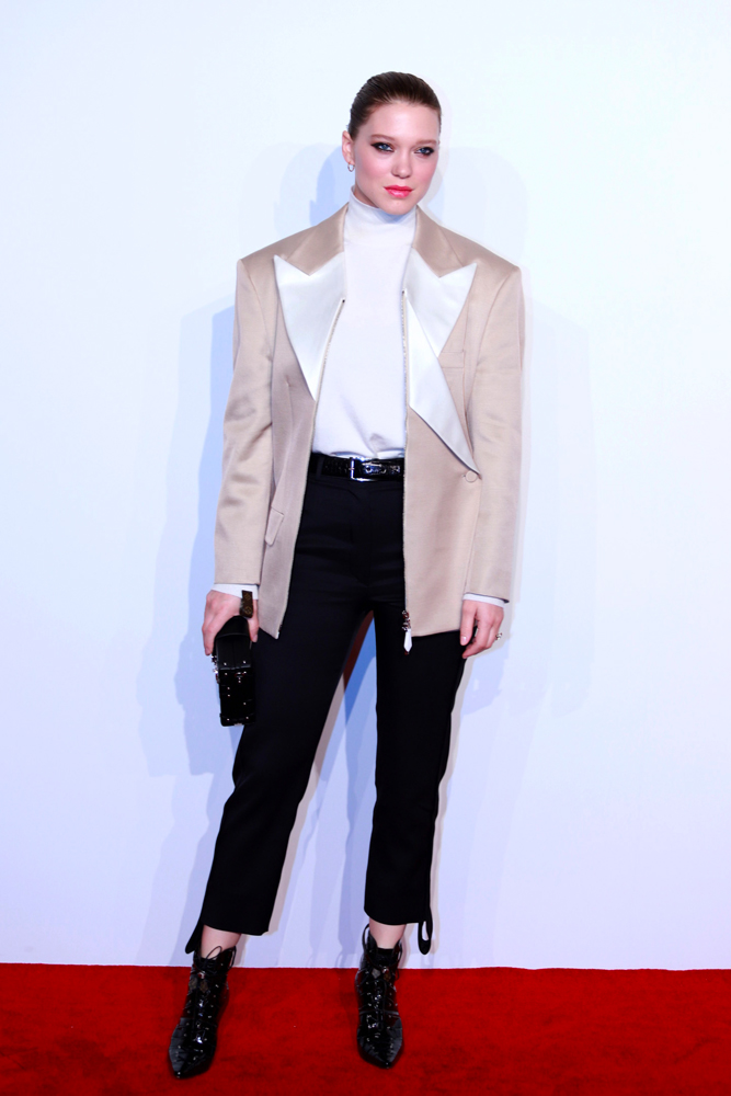 Léa Seydoux en Louis Vuitton à Shanghai en 2018. 