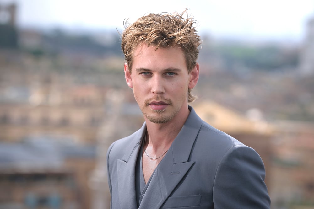 Austin Butler at the Biker Riders photocall, June 13, 2024 in Rome © Photo by Rocco Spaziani/Archivio Spaziani/Mondadori Portfolio via Getty Images). 