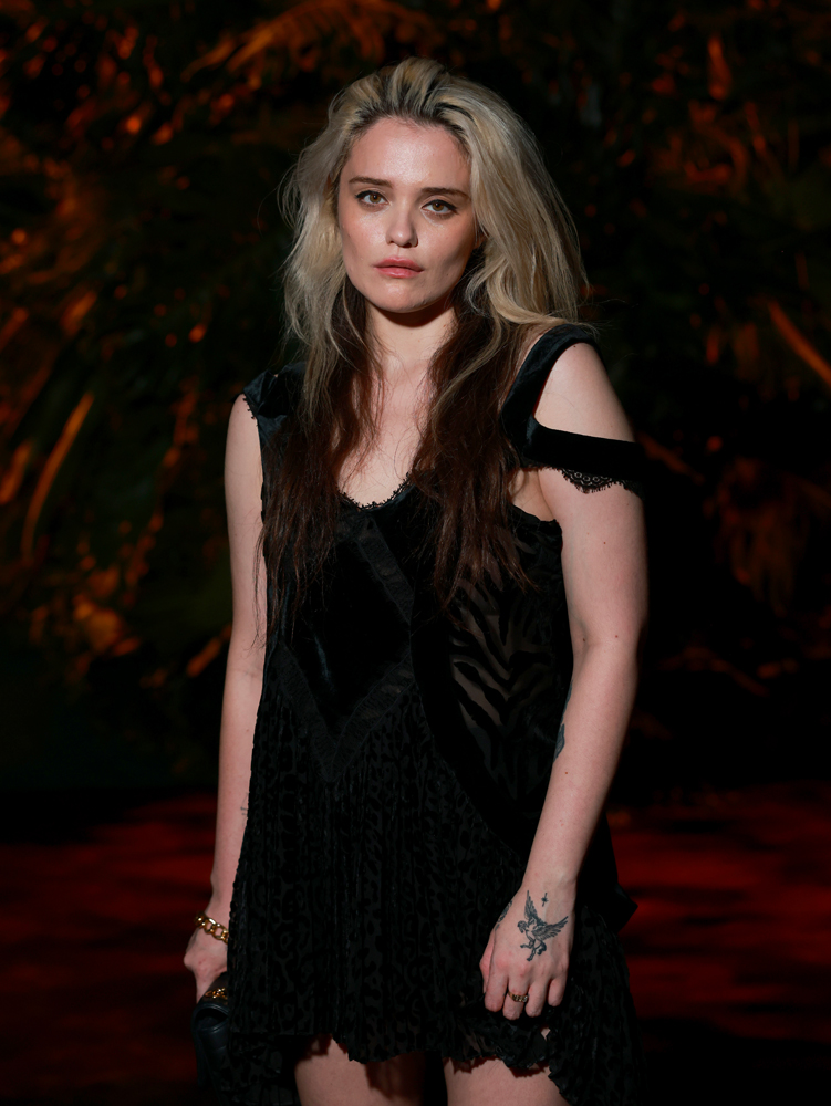 Sky Ferreira attends the Roberto Cavalli fashion show during the Milan Fashion Week Womenswear Spring/Summer 2024 on September 20, 2023 in Milan, Italy. (Photo by Arnold Jerocki/Getty Images)