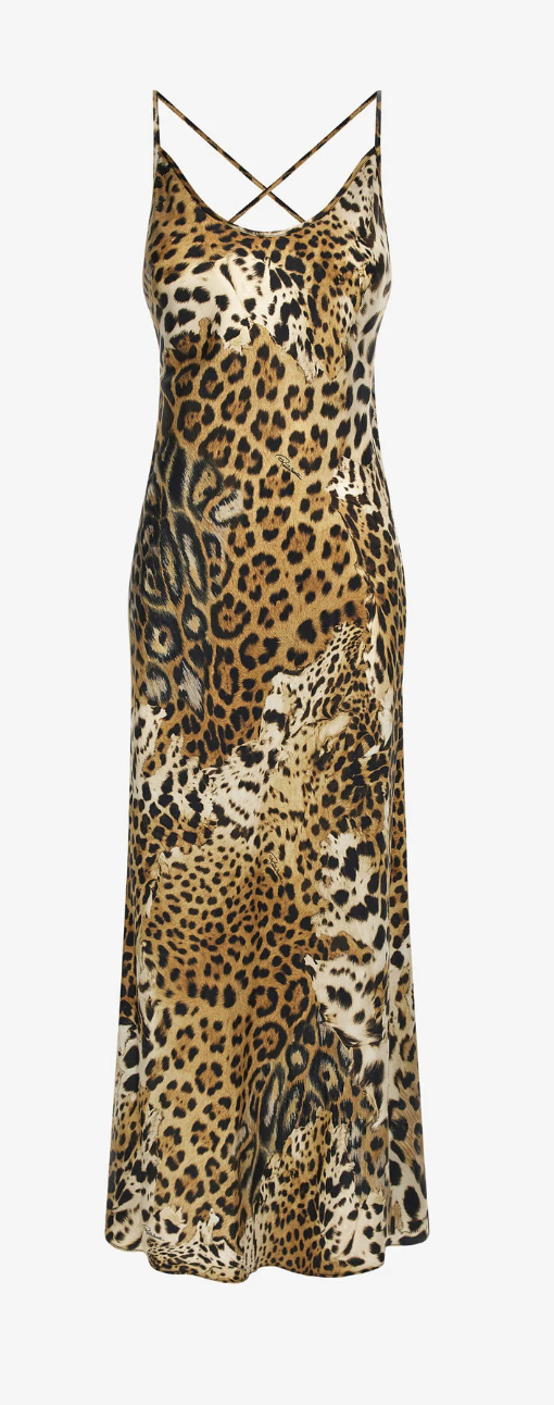 slip dress roberto cavalli