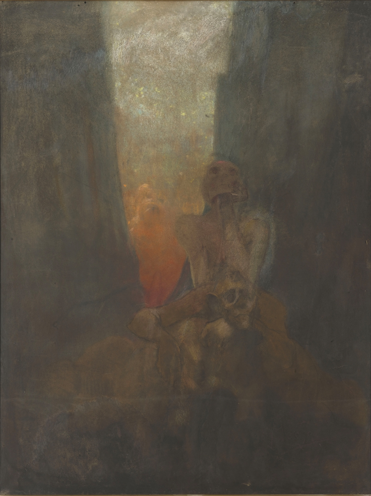Alphonse Mucha, “Le gouffre” (vers 1898). © Paris, Musée d’Orsay © RMN-Grand Palais (musée d'Orsay), Hervé Lewandowski.