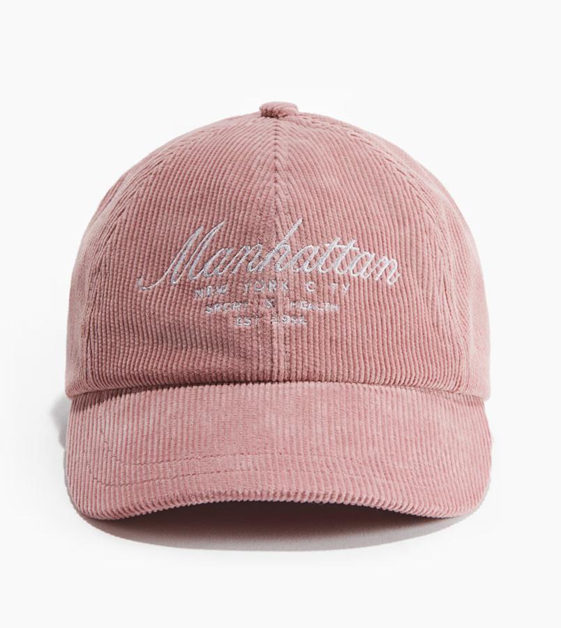 casquette en velours côtelé tendance printemps-ete 2026 h&m