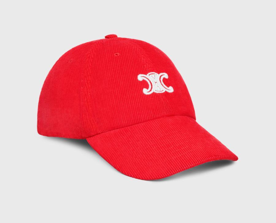 casquette en velours côtelé tendance printemps-ete 2026 celine