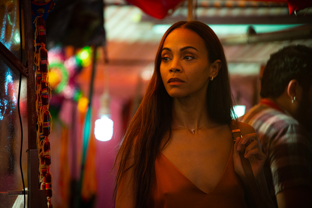 Zoe Saldana dans Emilia Perez (2024) © Copyright PAGE 114 – WHY NOT PRODUCTIONS – PATHÉ FILMS - FRANCE 2 CINÉMA - SAINT LAURENT PRODUCTIONS - Shanna Besson.