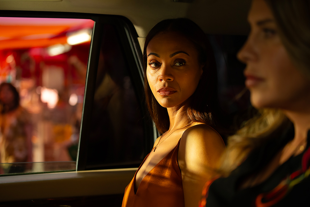 Zoe Saldana dans Emilia Perez (2024) © Copyright PAGE 114 – WHY NOT PRODUCTIONS – PATHÉ FILMS - FRANCE 2 CINÉMA - SAINT LAURENT PRODUCTIONS - Shanna Besson.