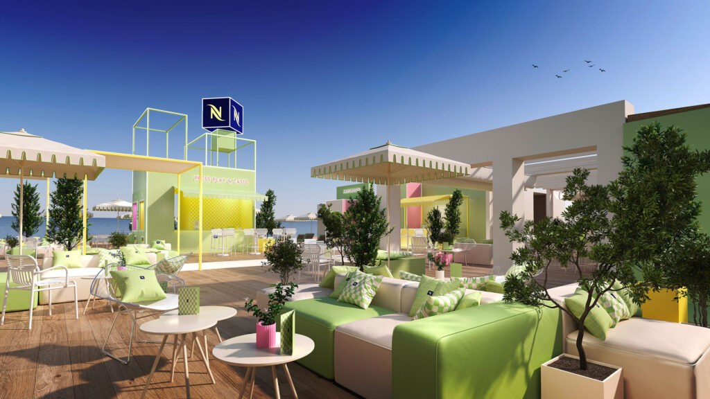 La plage Nespresso pour sortir au Festival de Cannes