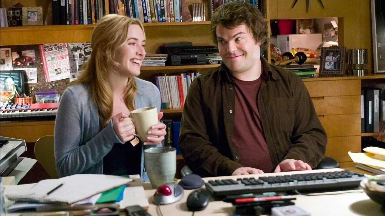 Kate Winslet, et Jack Black dans The Holiday (2006) de Nancy Meyers © United International Pictures (UIP).