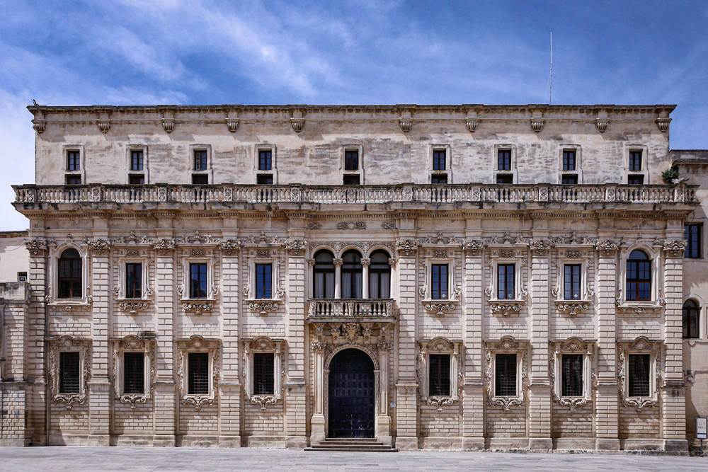 La ville de Lecce, Italie.