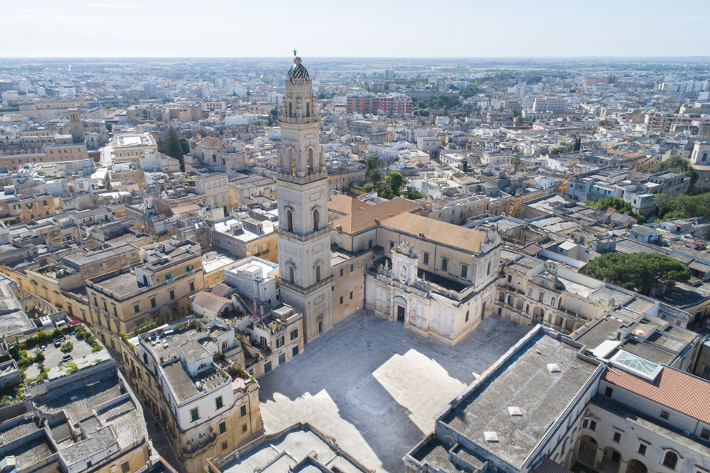 La ville de Lecce, Italie.