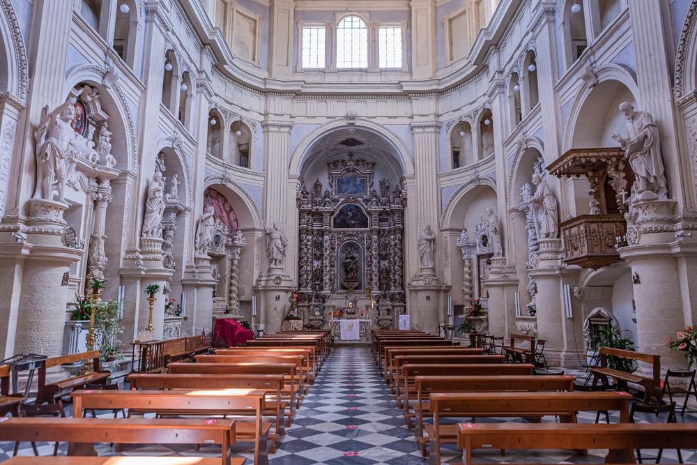 La ville de Lecce, Italie.