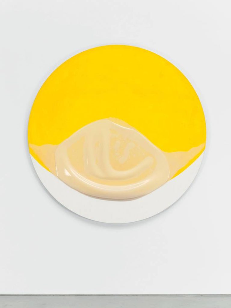 Takesada Matsutani, "Circle Yellow-19" (2019). © Courtesy of the artist and Hauser&Wirth. © Takesada Matsutani.