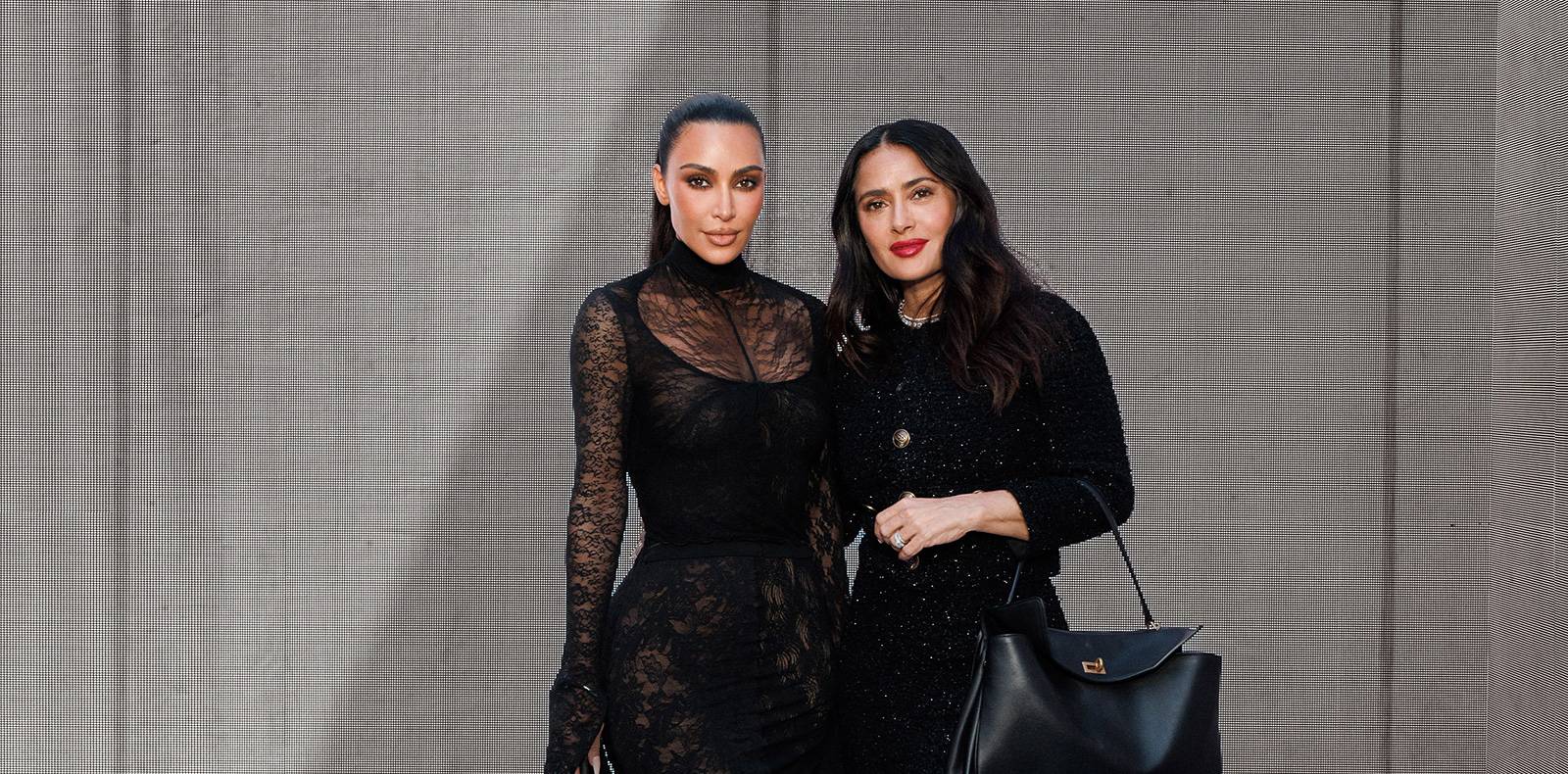 Kim Kardashian, Salma Hayek, défilé Balenciaga, automne-hiver 2024-2025, Fashion Week-Paris