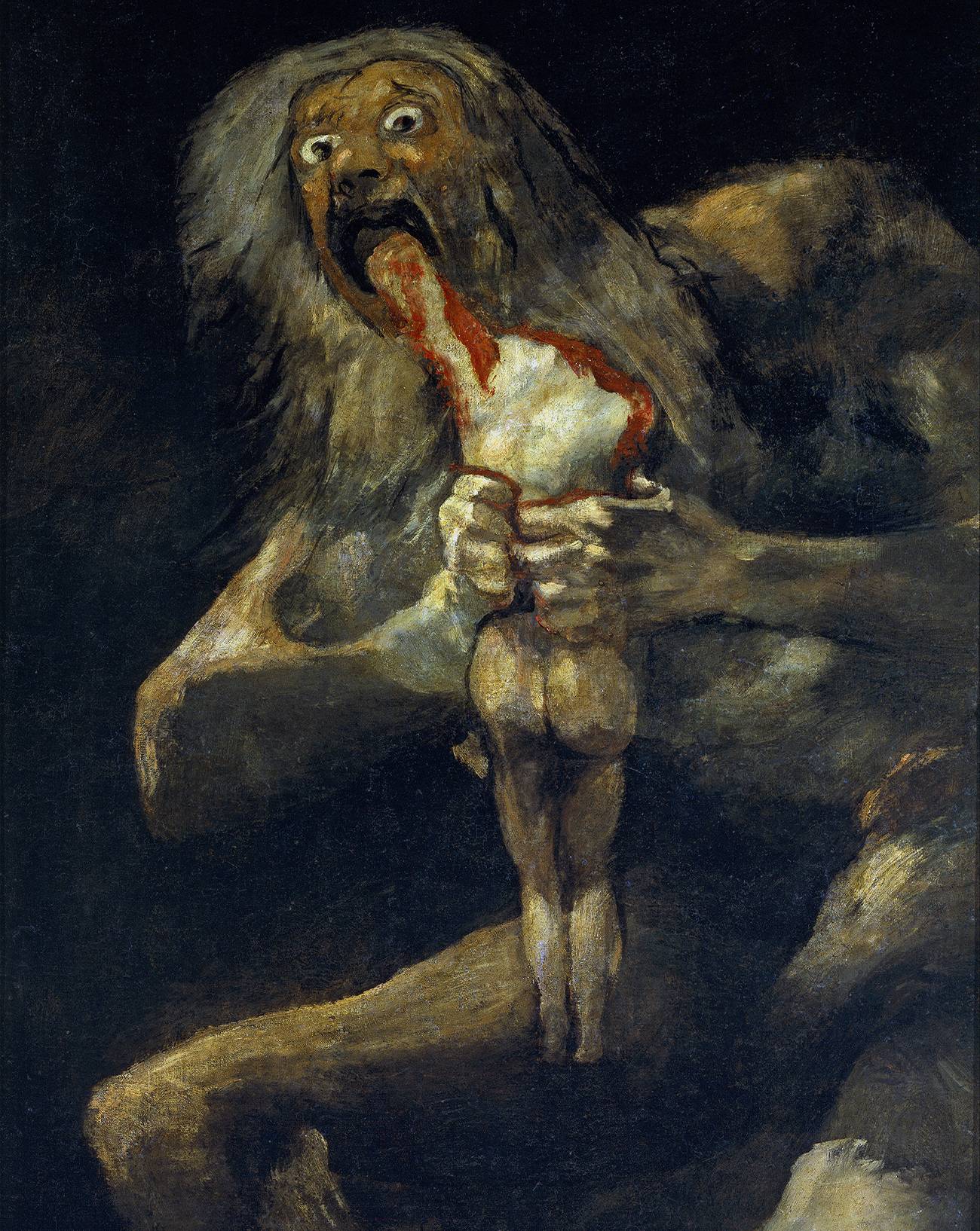 Goya, Saturne dévorant un de ses fils, Peinture, Horreur, Halloween, Mythe