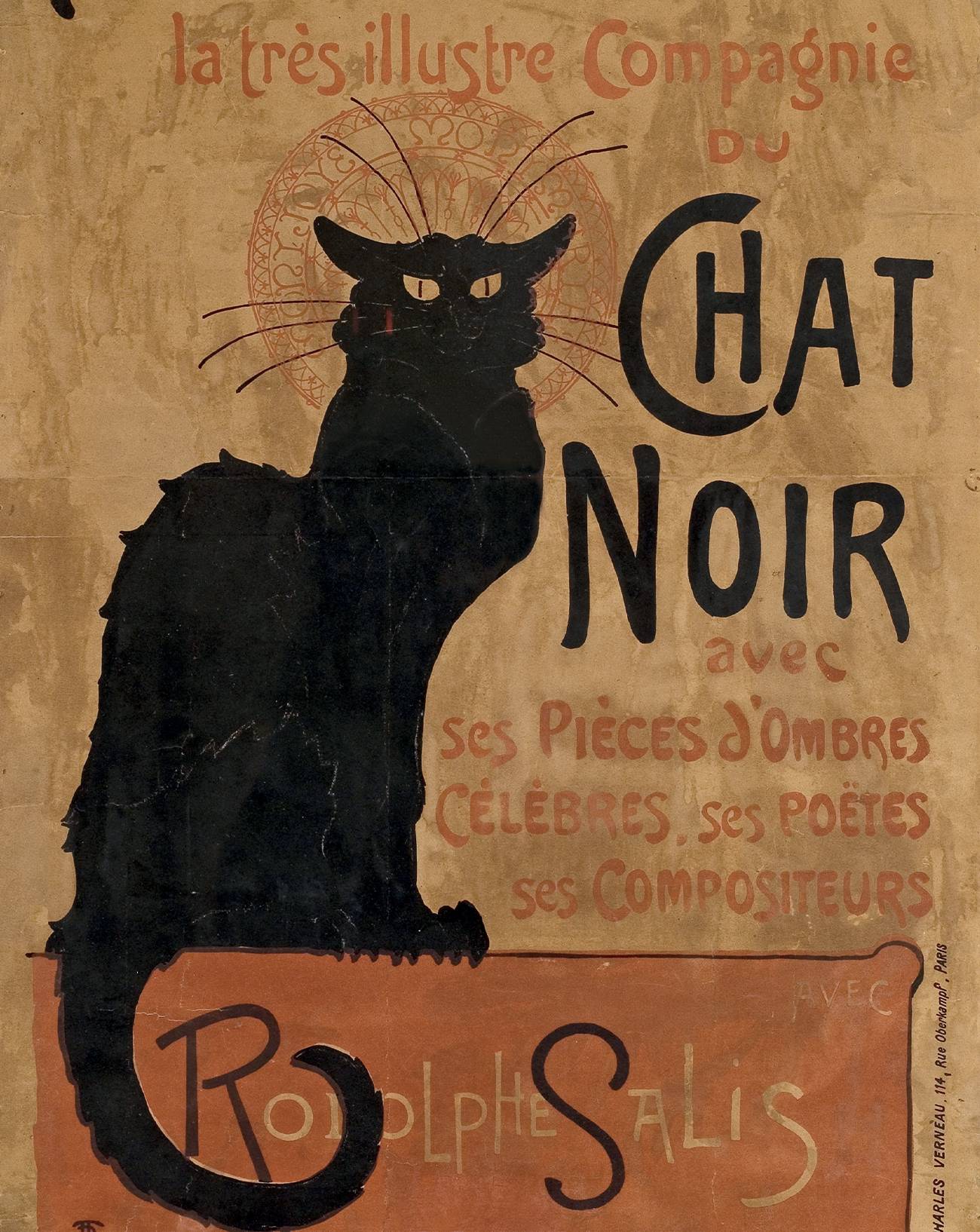 Théophile-Alexandre Steinlen, Exposition Musée de Montmartre, chat noir, Affiche, Art, Peinture