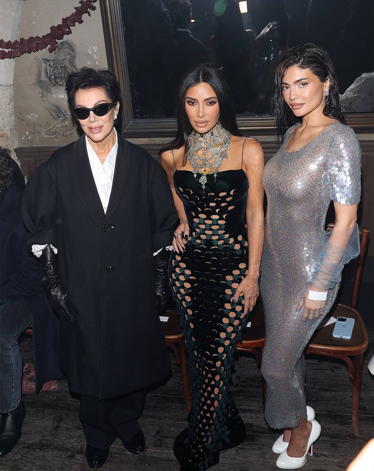 Kris Jenner, Kim Kardashian, Kylie Jenner, Maison Margiela Artisanal