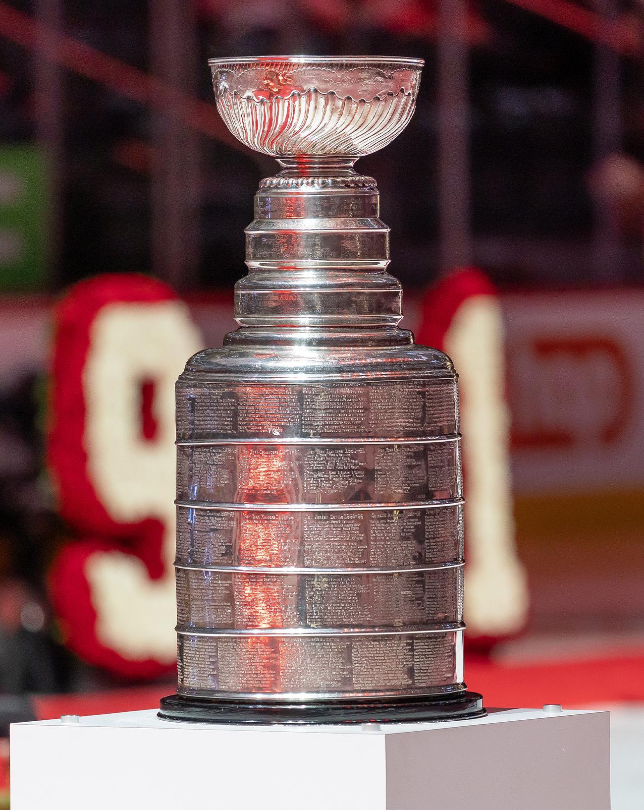 La Coupe Stanley, le 12 janvier 2026 à Détroit, dans le Michigan. © Dave Reginek/NHLI via Getty Images.