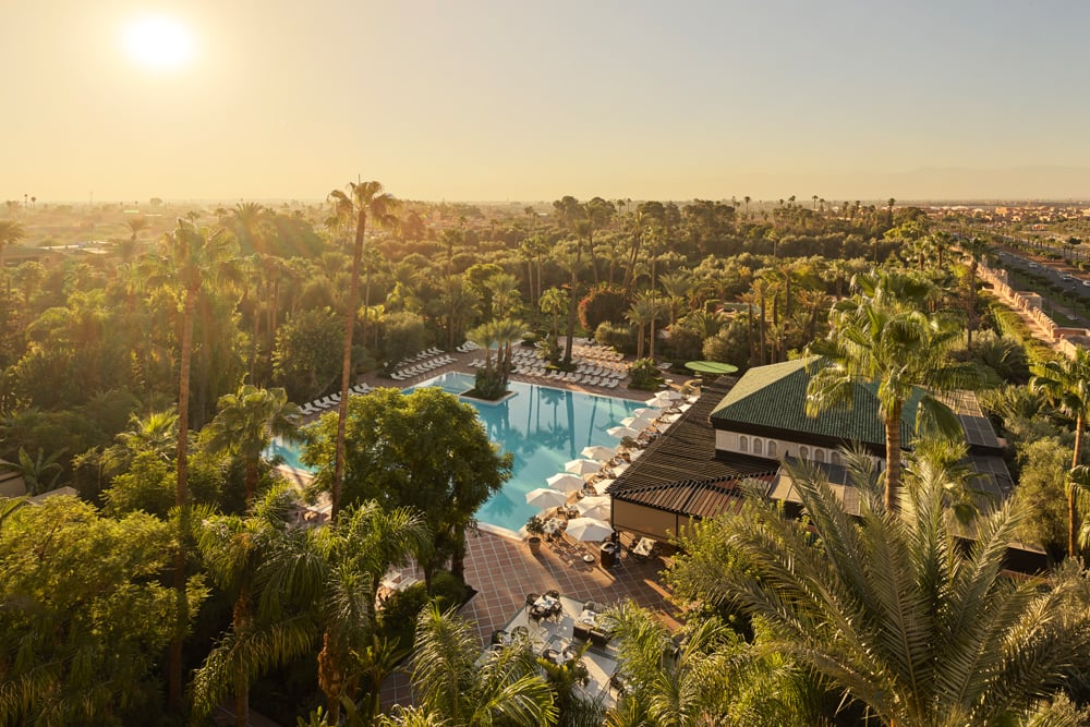 L'hôtel La Mamounia à Marrakech.