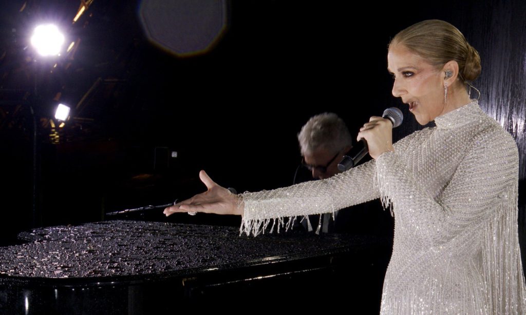 Céline Dion à la cérémonie d'ouverture des Jeux Olympiques de Paris 2024 © Compte Twitter de Céline Dion.