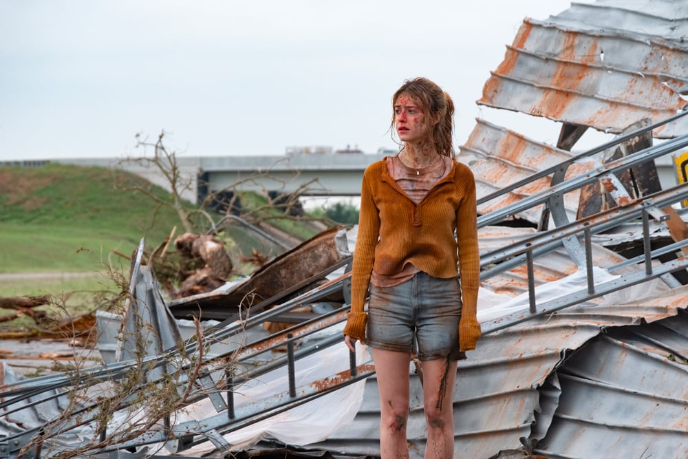 Daisy Edgar-Jones dans le film Twisters (2024). © 2024 Warner Bros. Entertainment Inc.