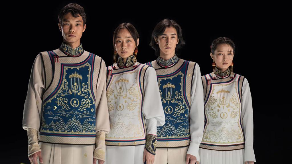 Les tenues Michel & Amazonka pour la Mongolie pour les Jeux Olympiques 2024.