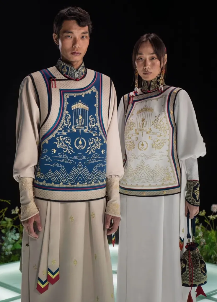 Les tenues Michel & Amazonka pour la Mongolie pour les Jeux Olympiques 2024.