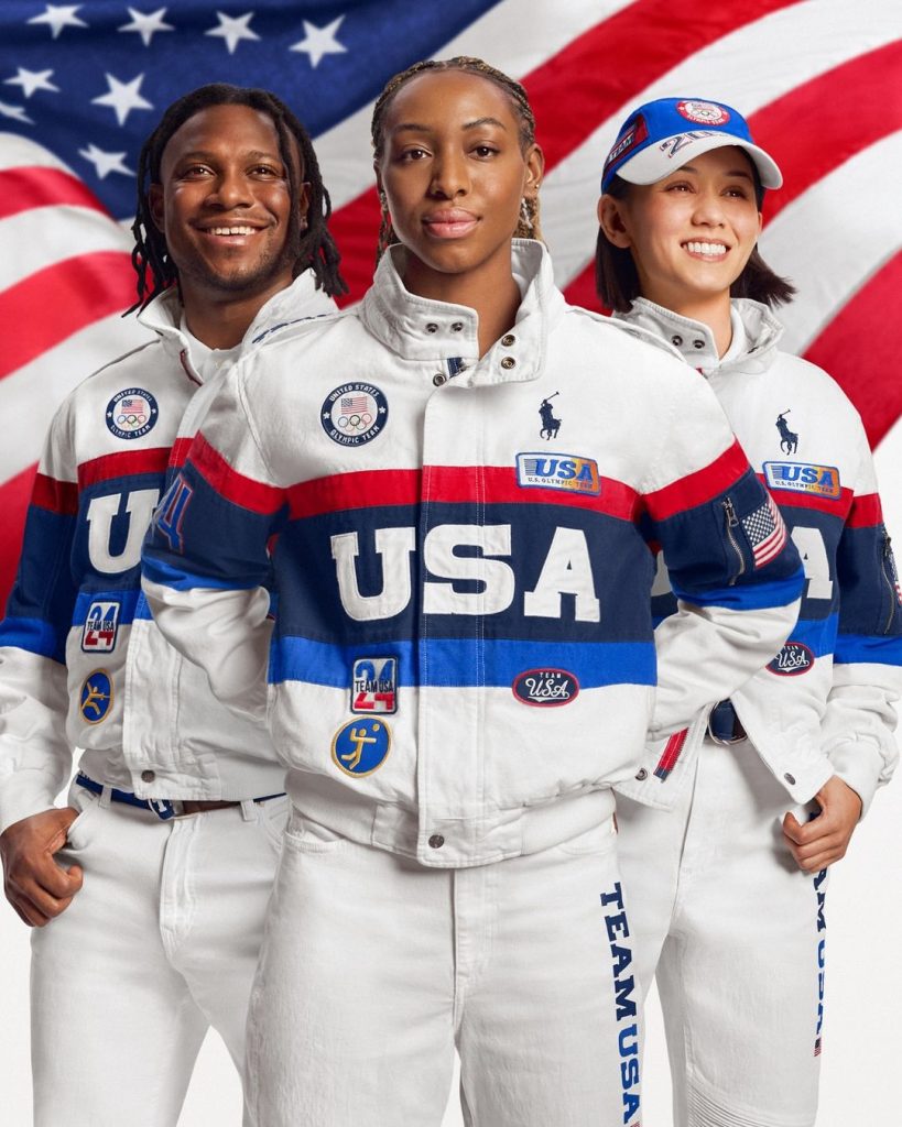 Les tenues Ralph Lauren de la Team USA pour la cérémonie d'ouverture des Jeux Olympiques de Paris 2024. © Ralph Lauren.