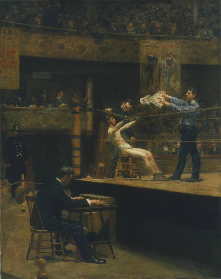 Thomas Eakins, "Between Rounds" (1898-1899). © Philadelphie, Philadelphia Museum of Art.