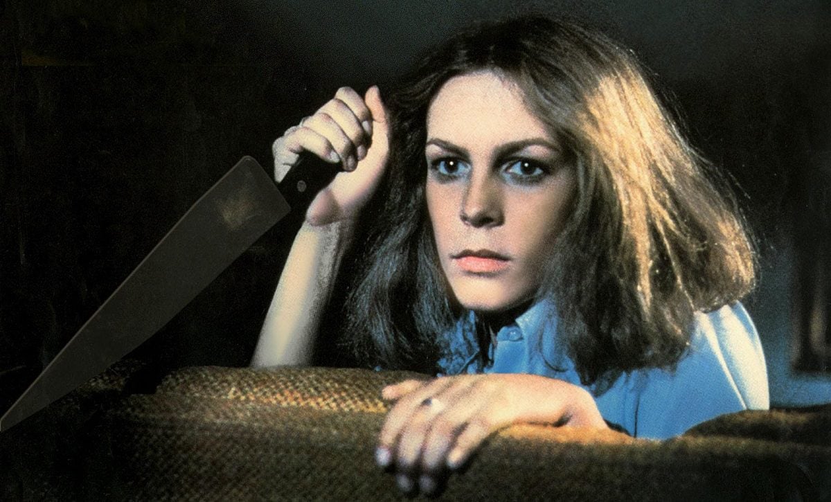 Jamie Lee Curtis dans Halloween : La Nuit des masques (1978).