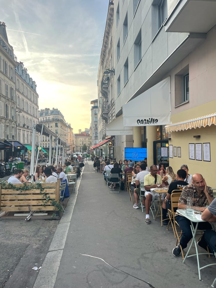 Le restaurant Pagaille, Paris 18e.