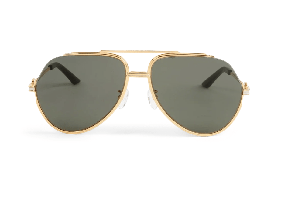 lunettes de soleil aviateur vert et or tendance printemps-ete 2026 casablanca