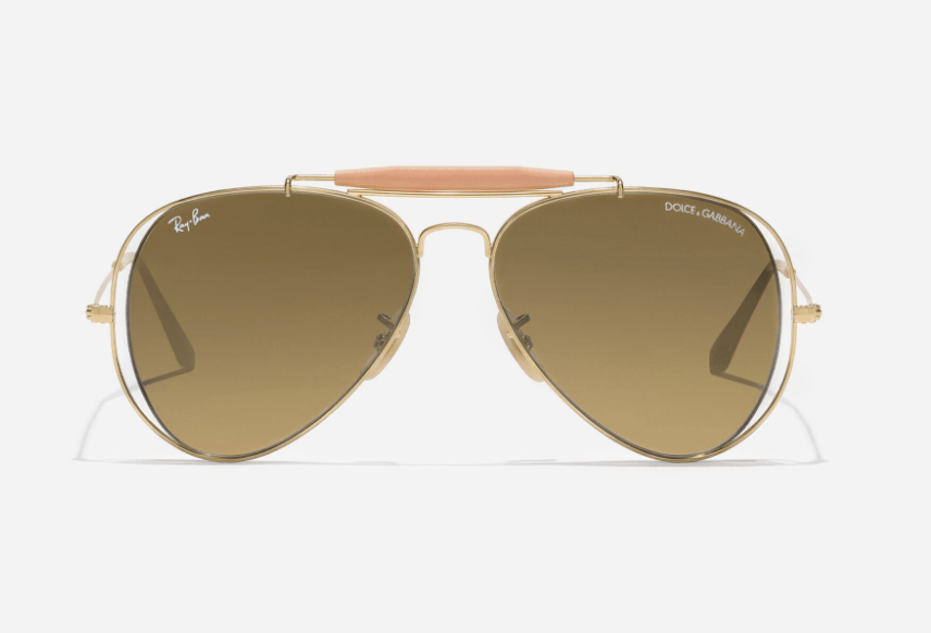 lunettes de soleil aviateur tendance printemps-ete 2026 dolce & gabbana x ray-ban