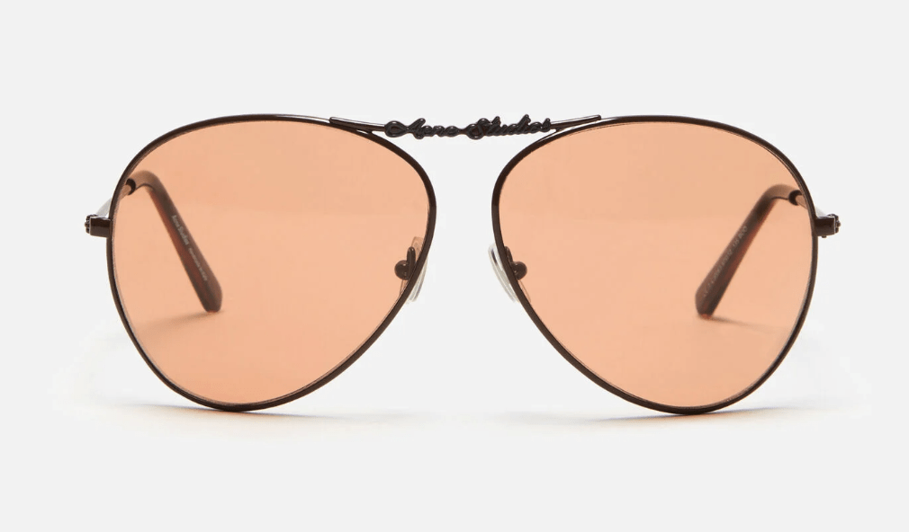 lunettes de soleil aviateur verres fumés monture métal tendance printemps-ete 2026 acne studios