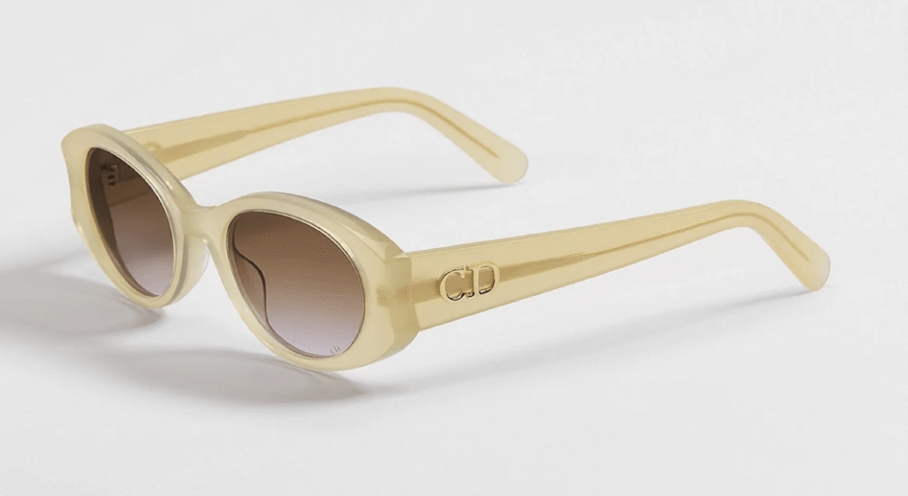 lunettes de soleil papillon jaune tendance printemps-ete 2026 dior